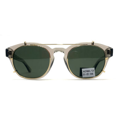 ACP001 สไตล์แครมเอเซตאַטעแว่นตาแดด 146 มม วัด 100% การป้องกัน UV