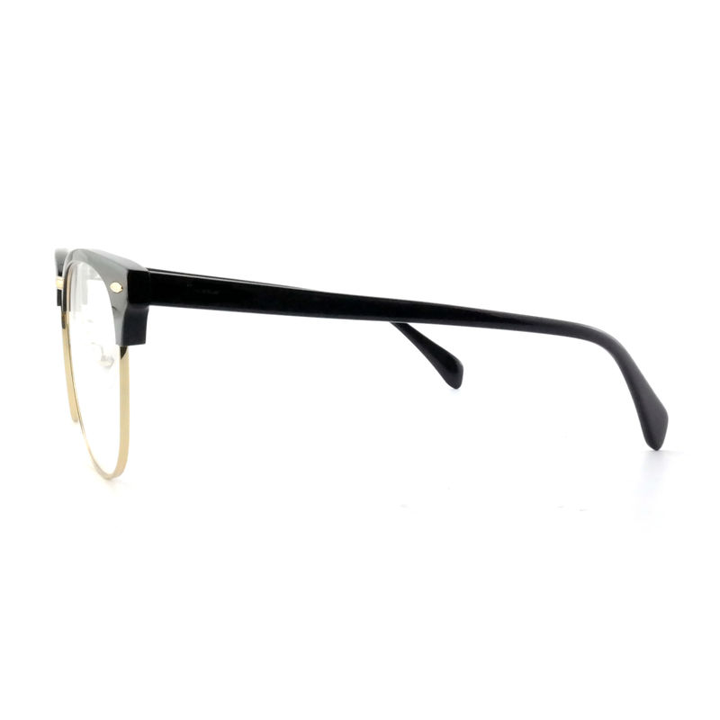 FP2648 แว่นตาโลหะอะเซทาทคลาสสิค วินเทจสี่เหลี่ยม Unisex Frame แว่นตา