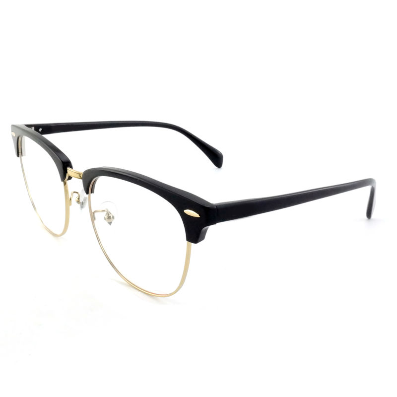 FP2648 แว่นตาโลหะอะเซทาทคลาสสิค วินเทจสี่เหลี่ยม Unisex Frame แว่นตา