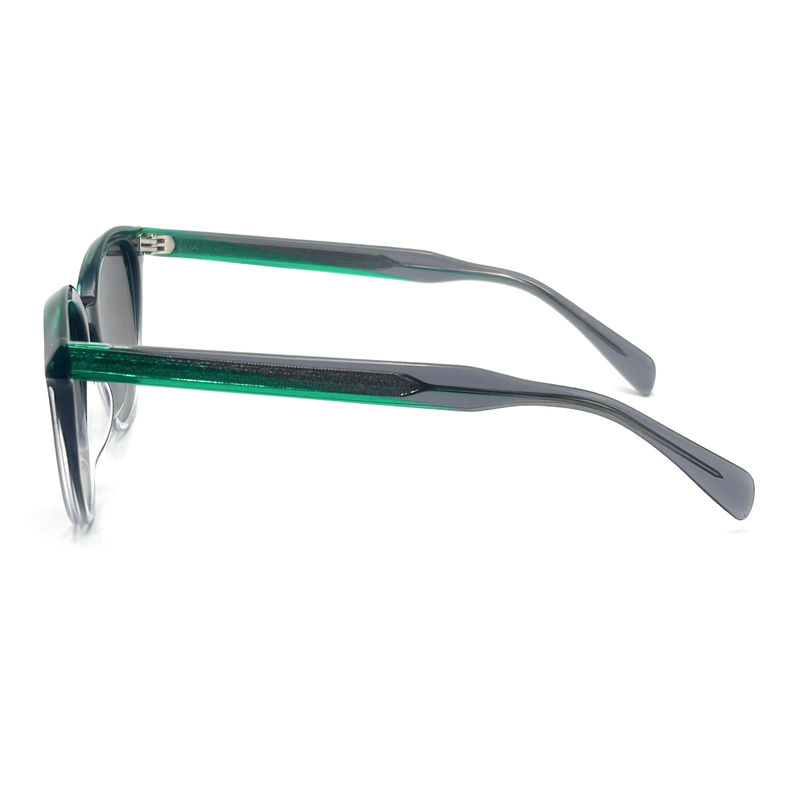 AS065 แว่นตาแดดกรอบอะเซทาทที่มีวัสดุเลนส์ CR 39 สําหรับการป้องกัน UV ที่ทันสมัย
