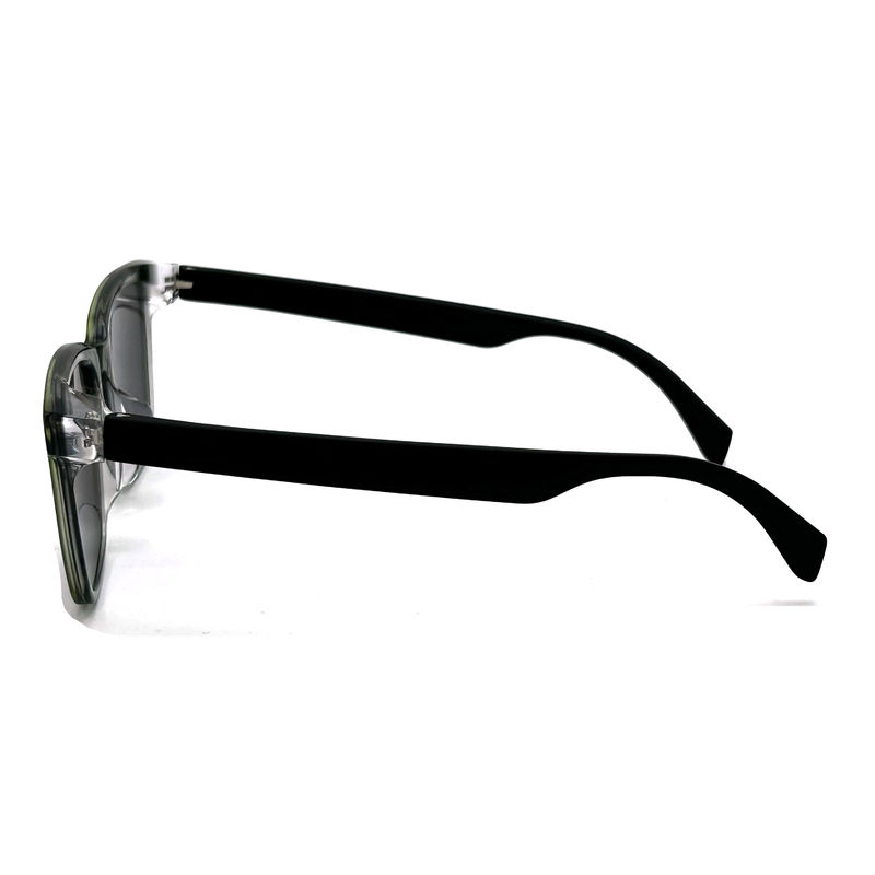 AS110 แว่นแดดสี่เหลี่ยมแบบ Unisex พร้อมกรอบอะเซทาเตอร ป้องกัน UV 100% และกระจก CR 39