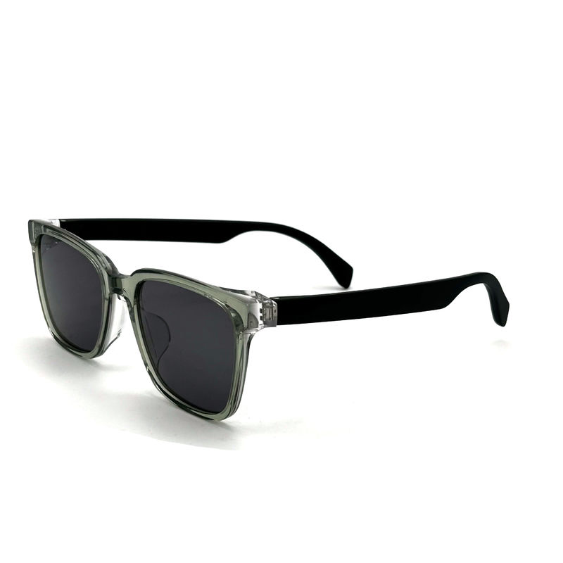 AS110 แว่นแดดสี่เหลี่ยมแบบ Unisex พร้อมกรอบอะเซทาเตอร ป้องกัน UV 100% และกระจก CR 39