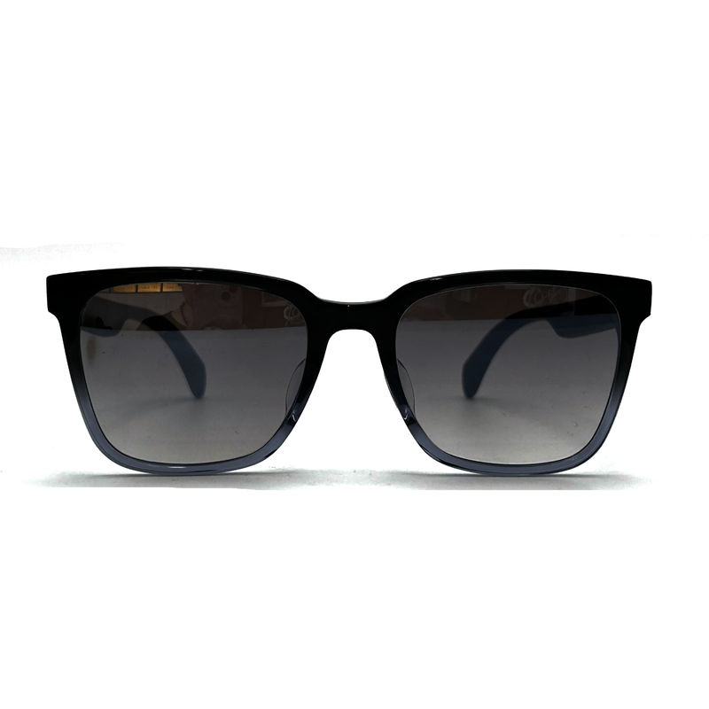 AS110 แว่นแดดสี่เหลี่ยมแบบ Unisex พร้อมกรอบอะเซทาเตอร ป้องกัน UV 100% และกระจก CR 39