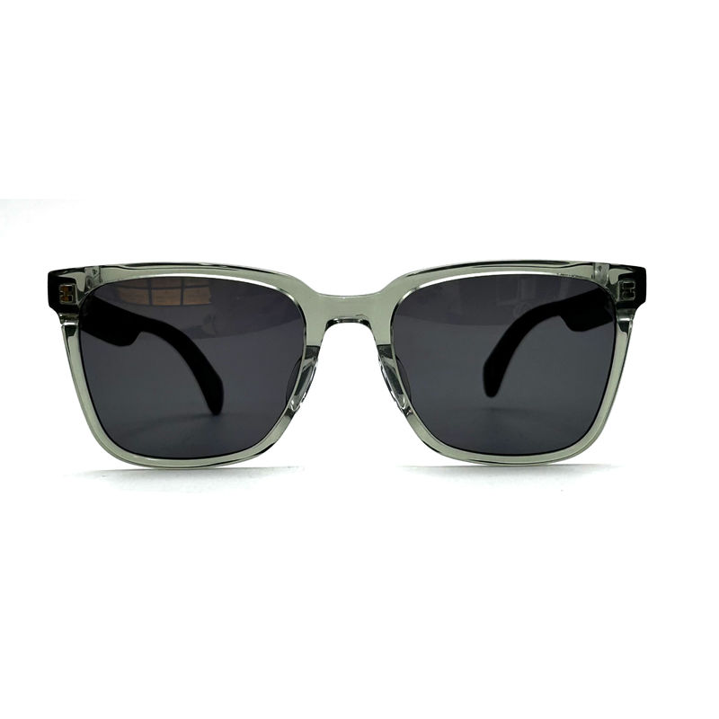 AS110 แว่นแดดสี่เหลี่ยมแบบ Unisex พร้อมกรอบอะเซทาเตอร ป้องกัน UV 100% และกระจก CR 39
